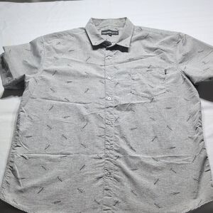 Molokai Men's Gray Patterned Shirt Size XXL